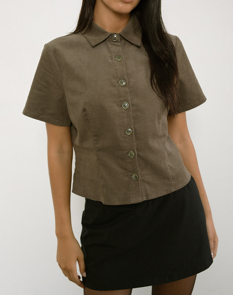 Imagen de la camisa Samas en Cord Taupe