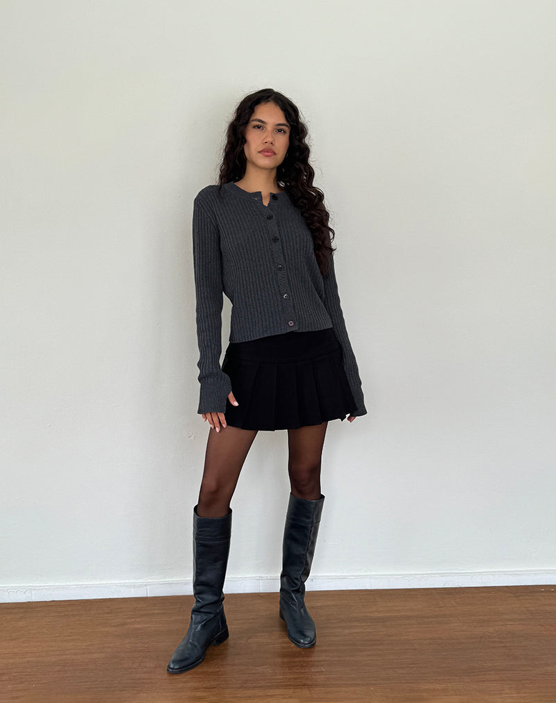 Imagen de Samaya Knit Cardigan en Dark Charcoal
