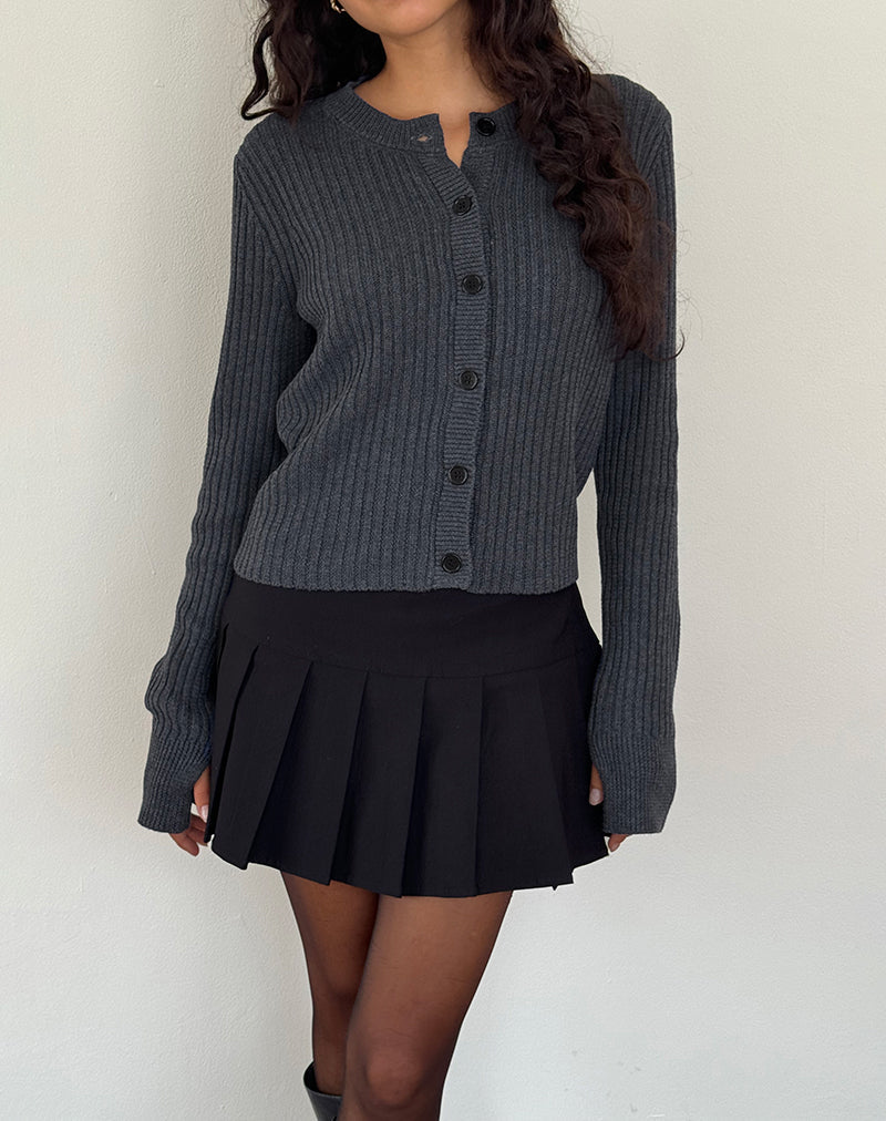 Chaqueta de punto Samaya en gris oscuro