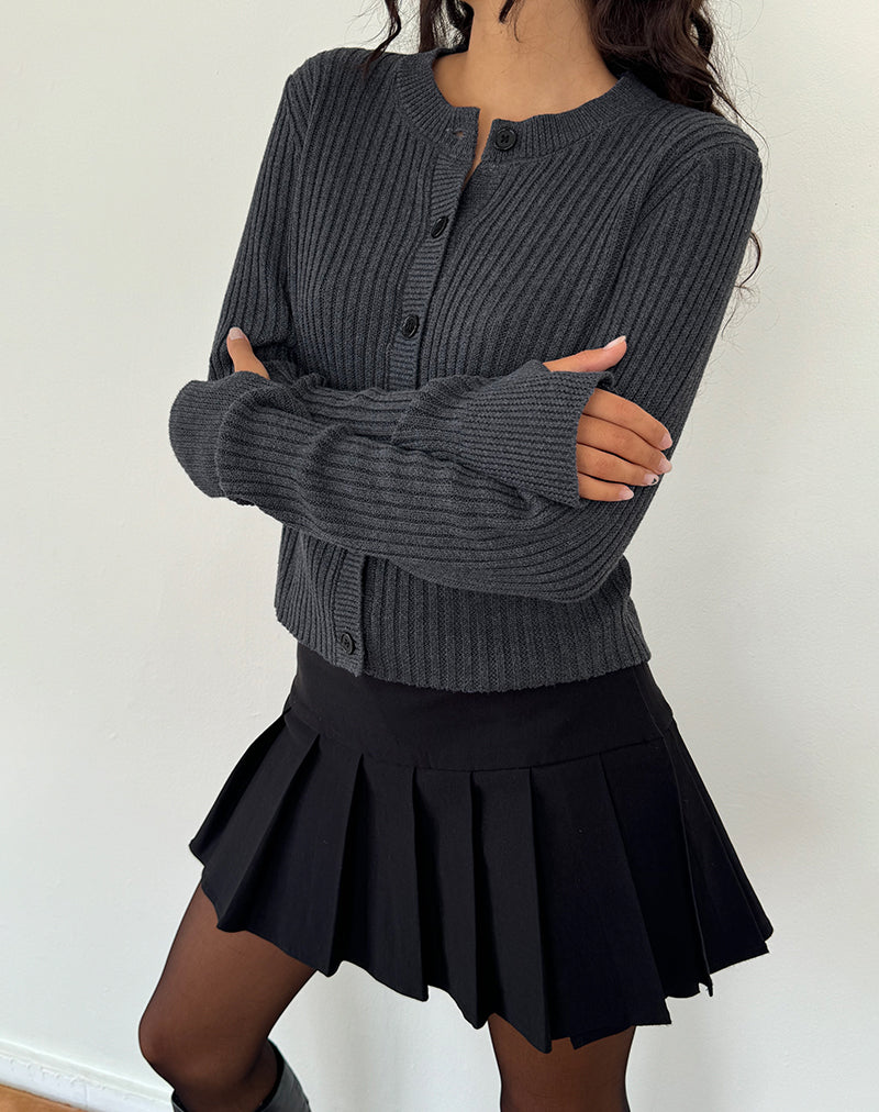Imagen de Samaya Knit Cardigan en Dark Charcoal