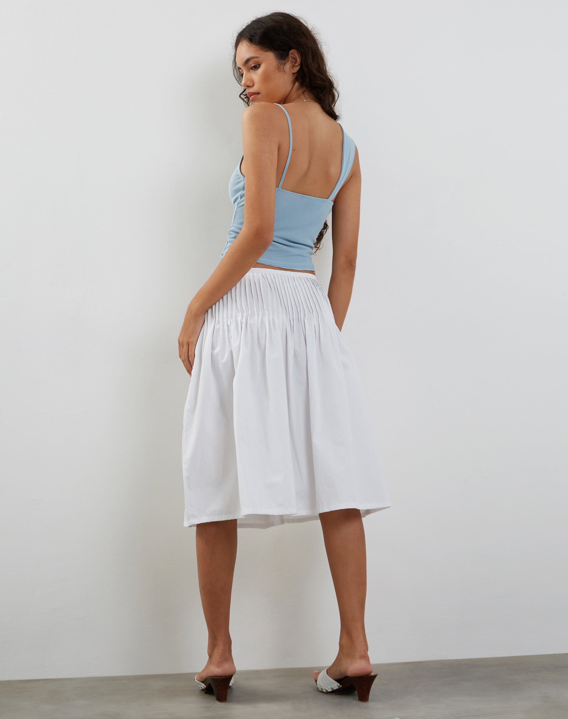 Imagen de Sambu Mesh Vest Top en Azul Pastel