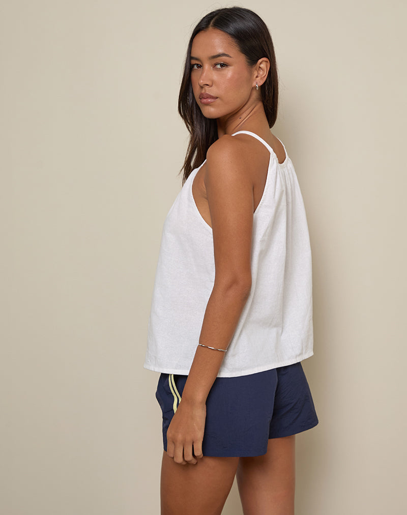 Imagen de Sanja Scoop Button Top en marfil