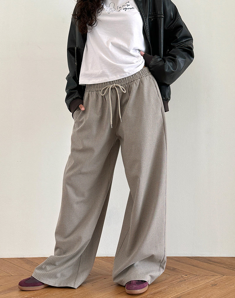 Imagen de Sasari Oversized Trouser in Check Grey