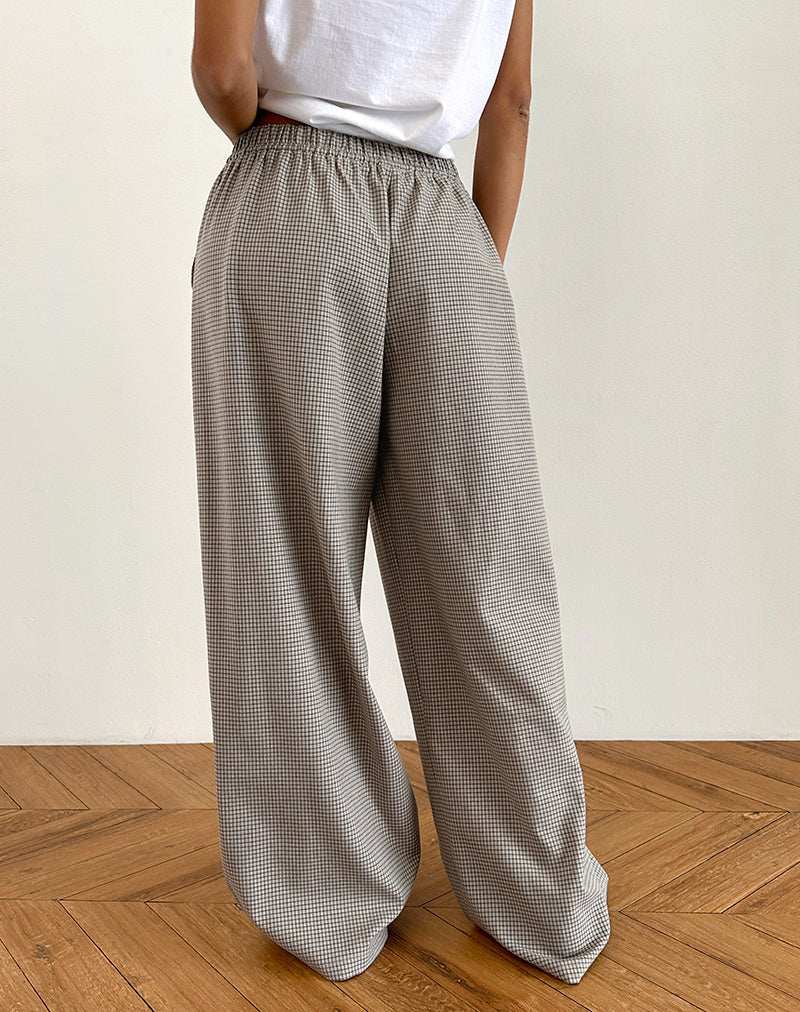 Imagen de Sasari Oversized Trouser in Check Grey