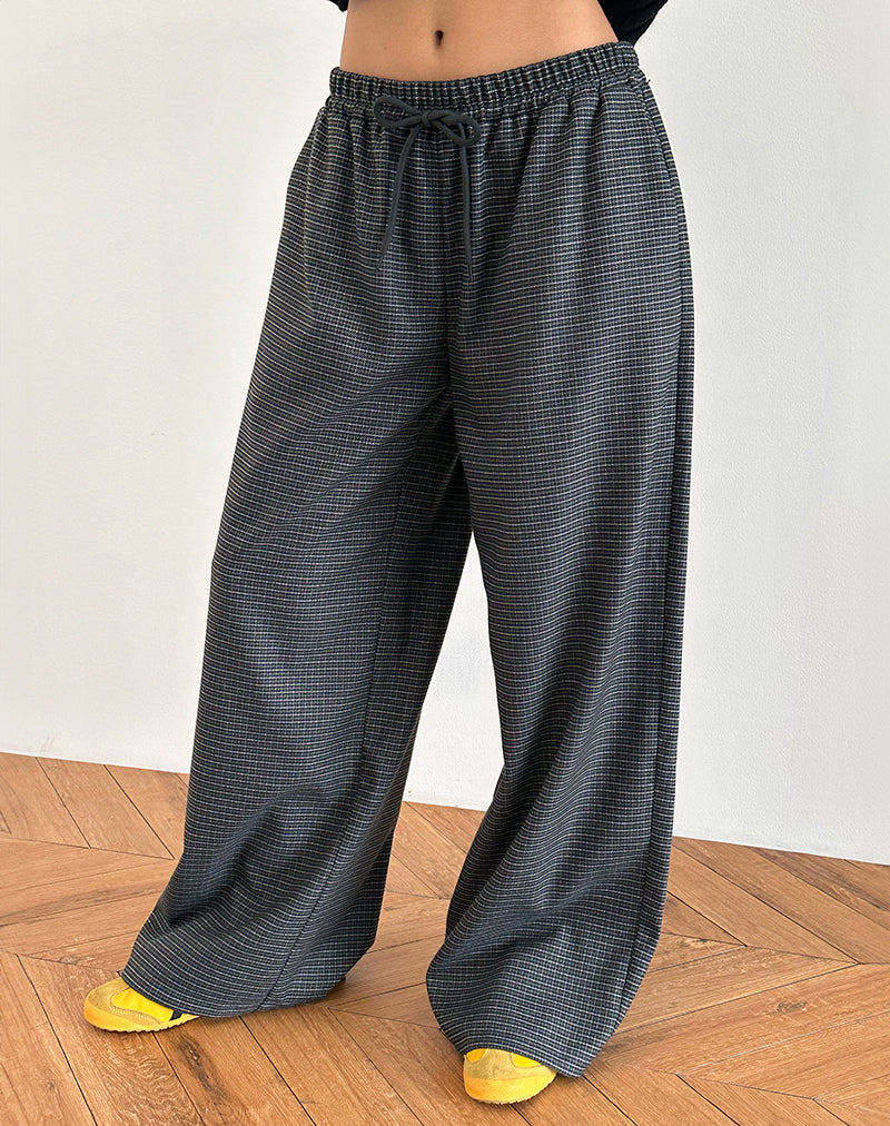 Imagen de Sasari Oversize Trouser in Check Navy