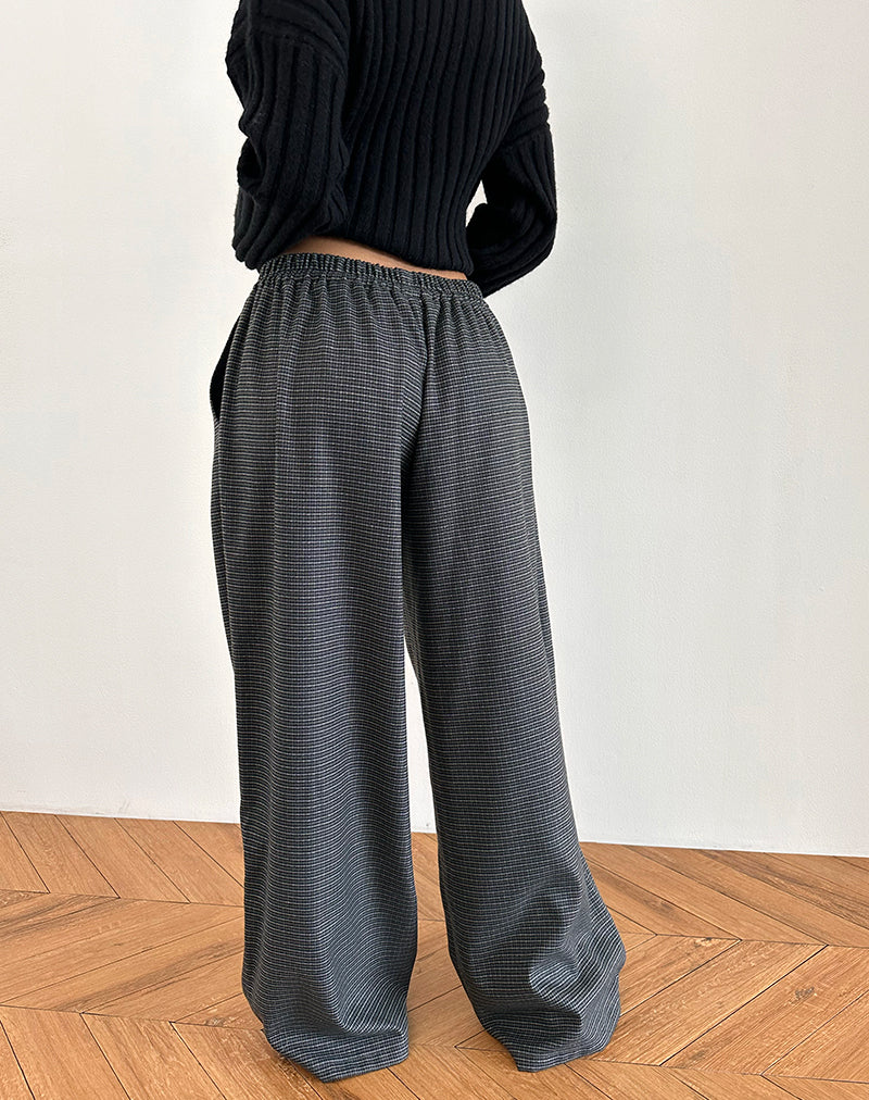 Imagen de Sasari Oversize Trouser in Check Navy