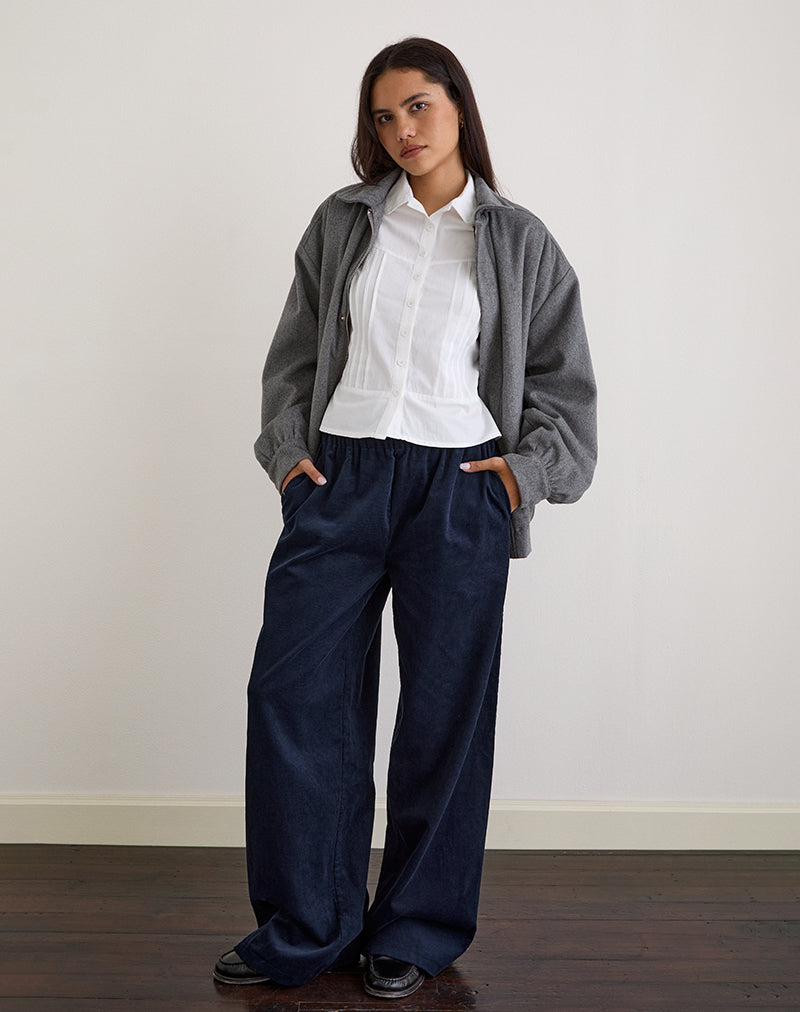 Imagen de Sasiya Pantalón con cintura de cordón azul marino