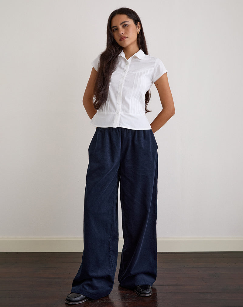 Pantalón con cinturilla Sasiya de Cord Navy