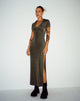 IMAGEN DEL Maxi Vestido Savita en Oliva Oscuro