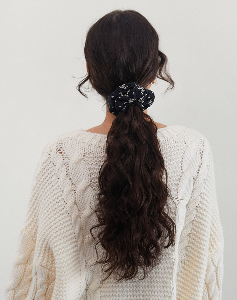 Imagen de Scrunchie in Floral Land Negro