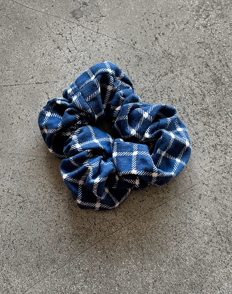 Imagen de Scrunchie in Navy Tartan