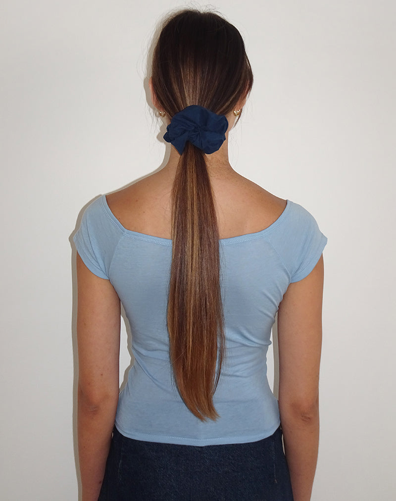 imagen de Scrunchie en azul marino