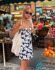 Imagen de Senora Mini Dress in Vacation Negro y Blanco