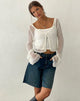 Imagen de Septa Cropped Knit Cardigan en marfil