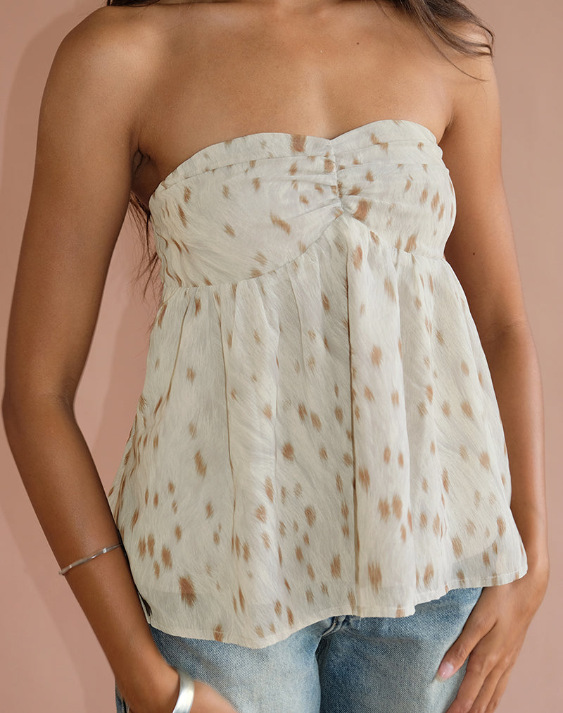 Top de tirantes Setsuko en marfil bambi