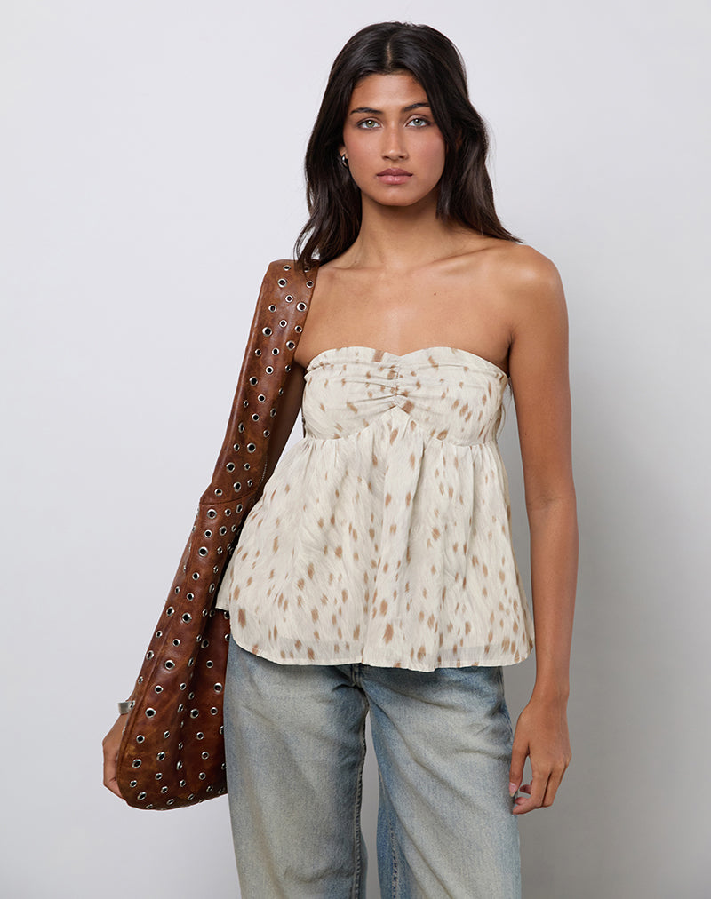 Top de tirantes Setsuko en marfil bambi