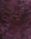Malla borrosa floral burdeos