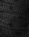 malla negra abstracta flor rebaño