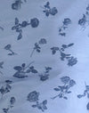 Malla floral azul tinta