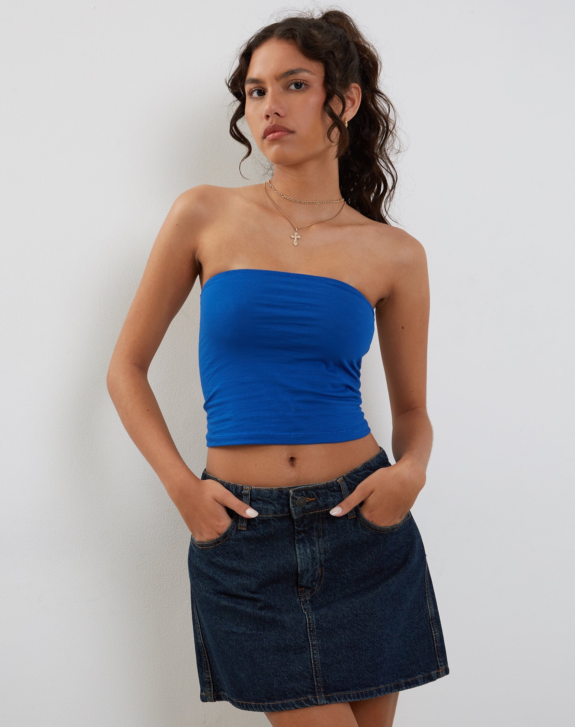 imagen de Shae Bandeau Top en Cobalto