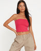 imagen de Shae Bandeau Top en rosa fucsia