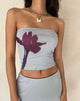 imagen de Shae Bandeau Top en Mint Flower Placement