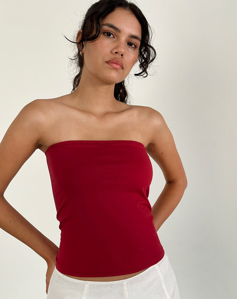 Imagen de Shaelo Bandeau Top en Rojo Adrenalina