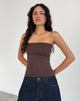 Imagen de Shaelo Bandeau Top en Caoba Profundo
