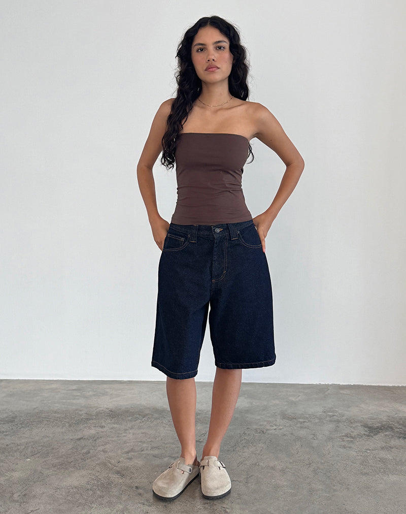 Imagen de Shaelo Bandeau Top en Caoba Profundo
