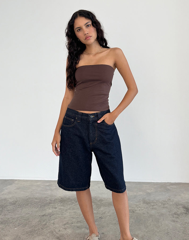 Imagen de Shaelo Bandeau Top en Caoba Profundo