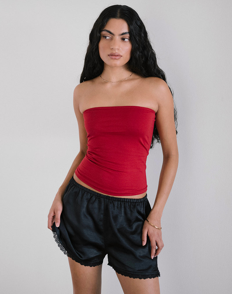 Imagen de Tega Shorts En Negro Con Encaje Negro