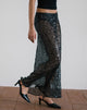 imagen de Vanessa Maxi Skirt in Sequin Mesh Black