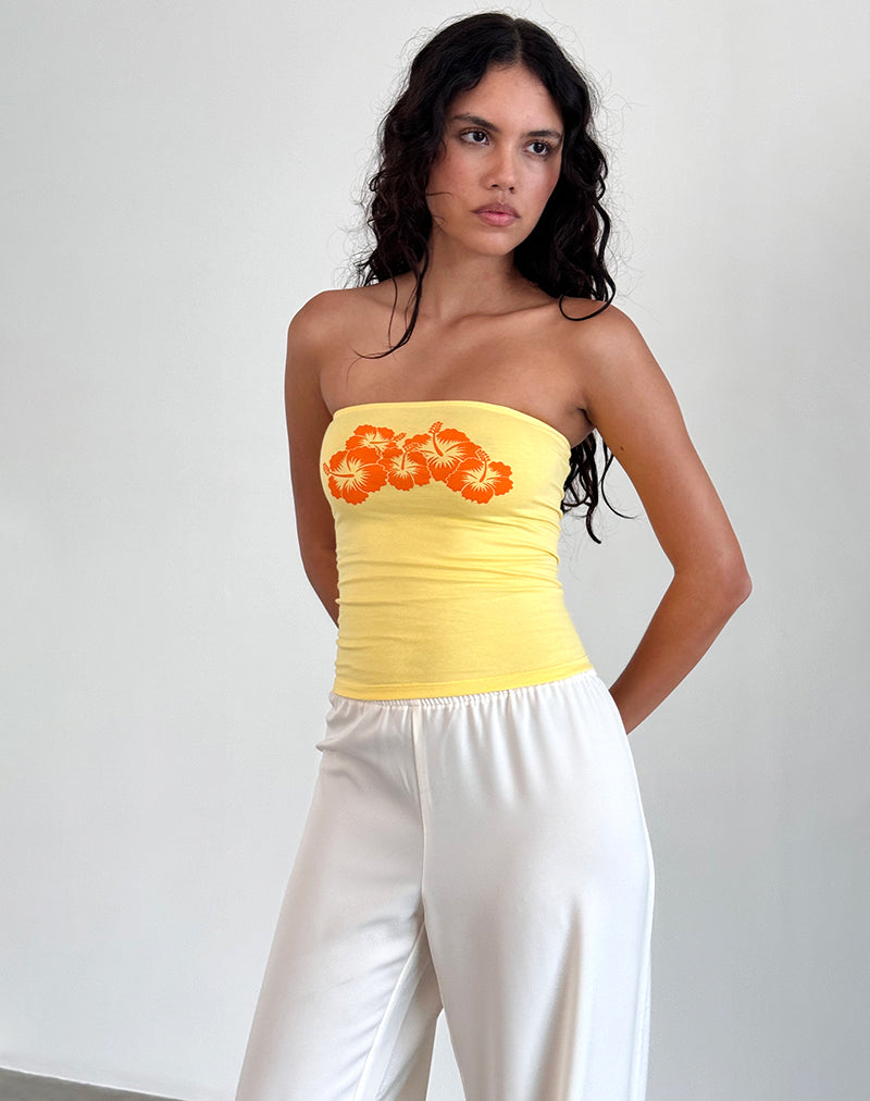 Imagen de Shaelo Bandeau Top en Naranja Limonada Hisbiscus