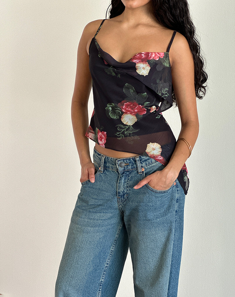 Top Shahira en Renaissance Rose Negro