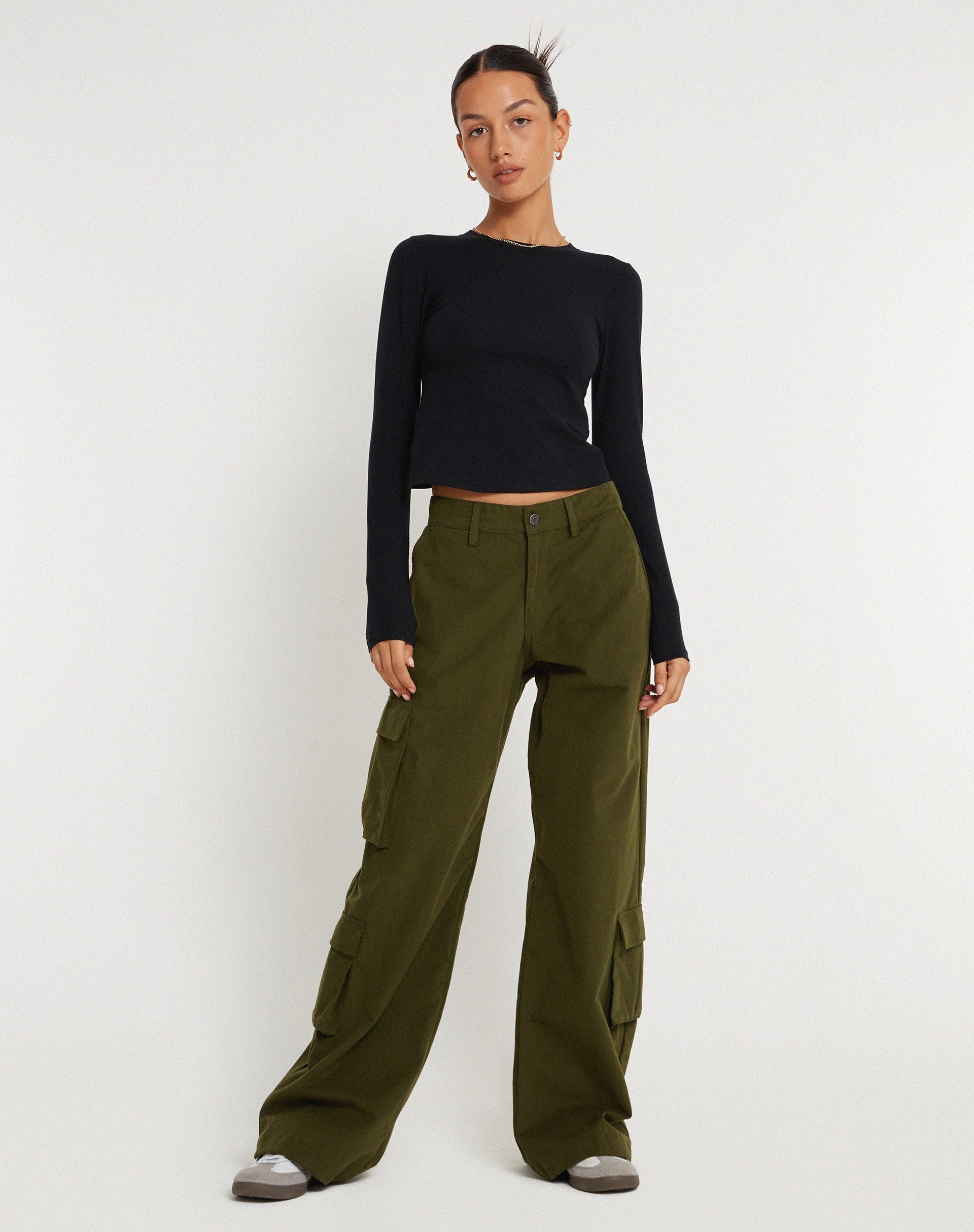 imagen de Shan Wide Leg Trouser en Dark Olive