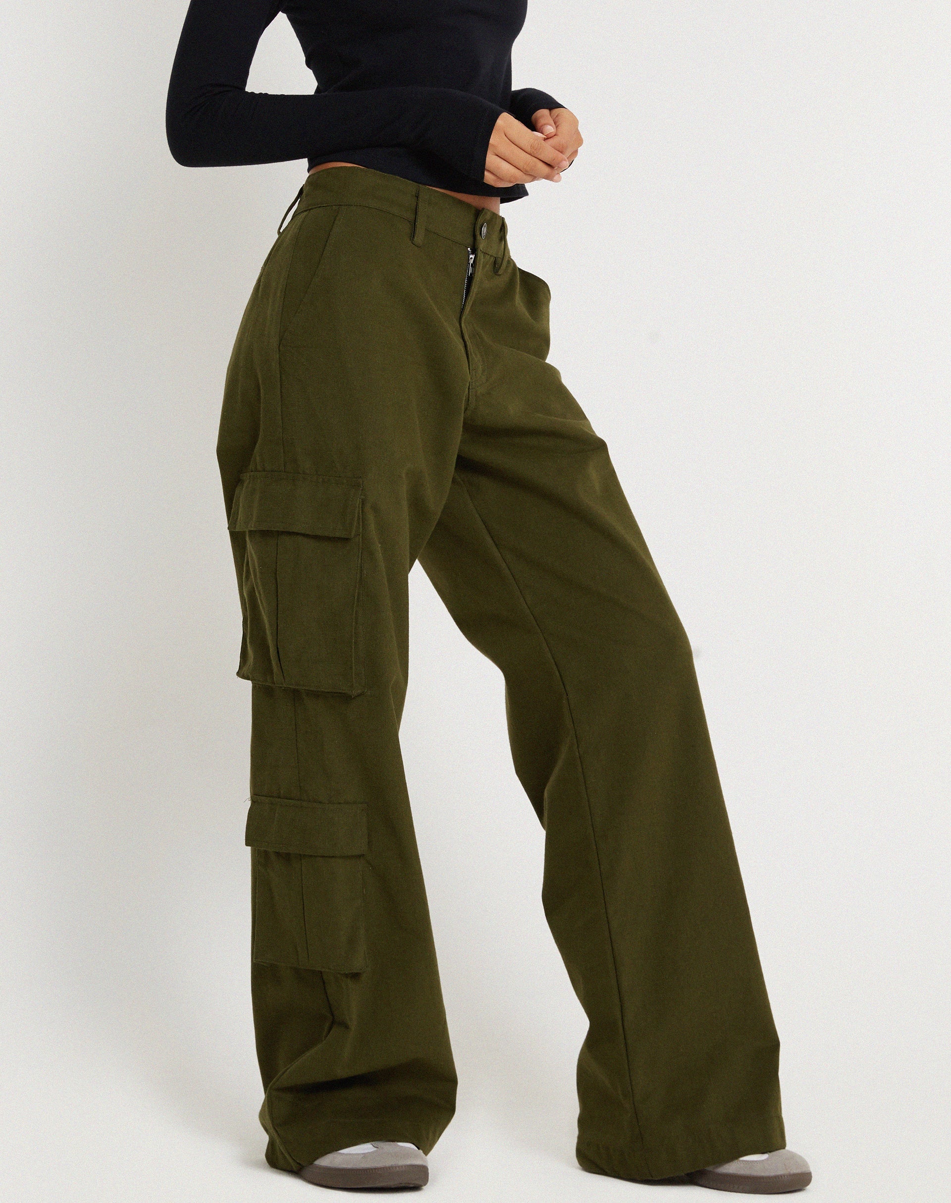 imagen de Shan Wide Leg Trouser en Dark Olive