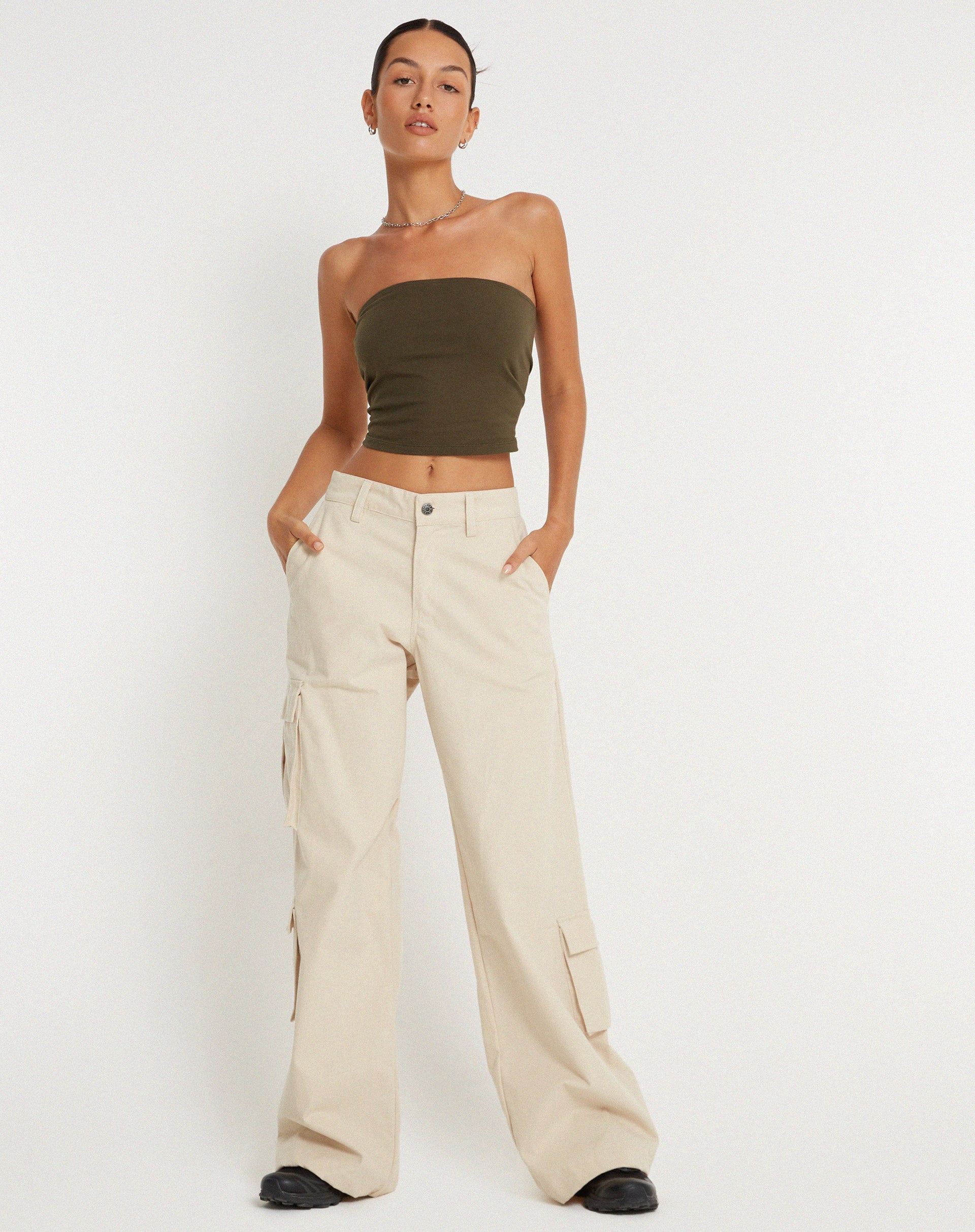 imagen de Shan Wide Leg Trouser en color crudo