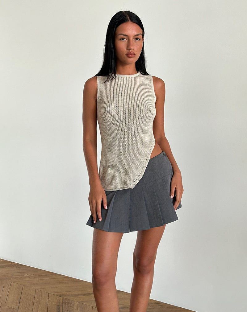 Camiseta de tirantes Shartina en punto natural