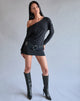 Imagen de Shelisa Slouchy Mini Dress in Black