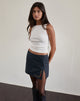 Imagen de Sheny Minifalda en Tapshoe con bordado de flores rojas
