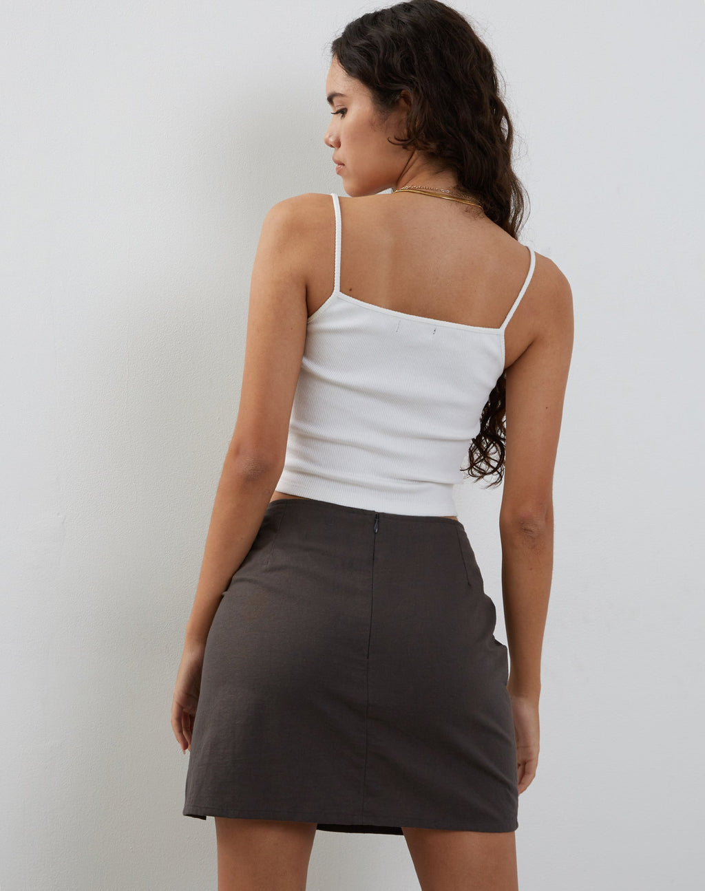 Minifalda Sheny en gris marengo