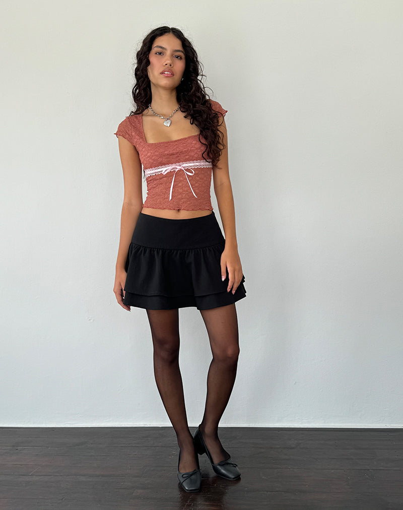 Imagen de Sherine Top de Encaje en Rosa Marchito