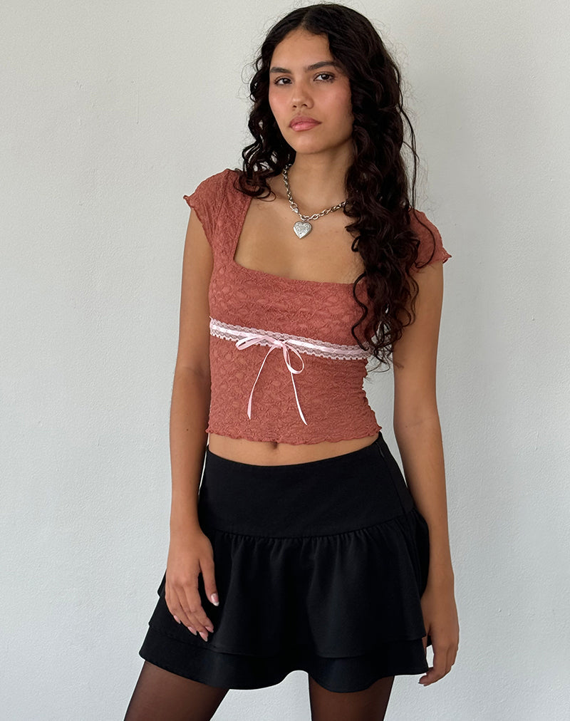 Imagen de Sherine Top de Encaje en Rosa Marchito