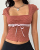 Imagen de Sherine Top de Encaje en Rosa Marchito