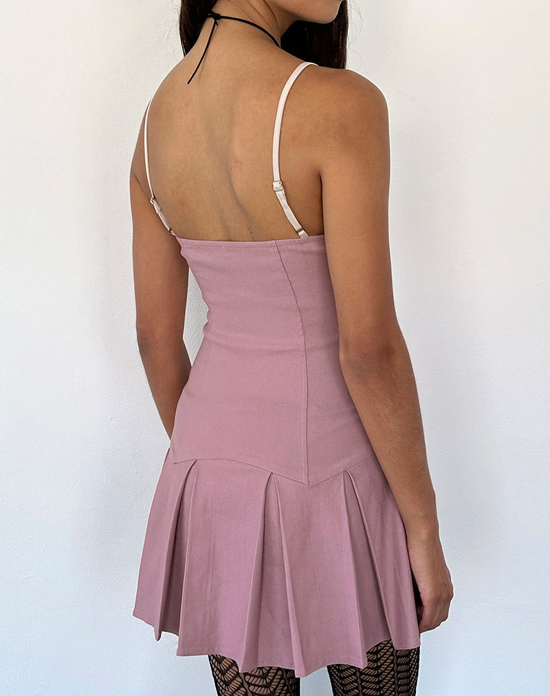 Imagen del vestido Shirina en sastrería Rosa oscuro