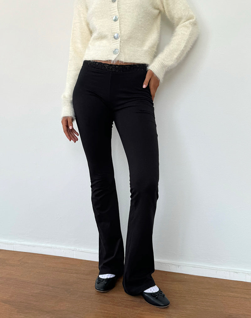 Imagen de Sinena Pantalones de encaje en negro