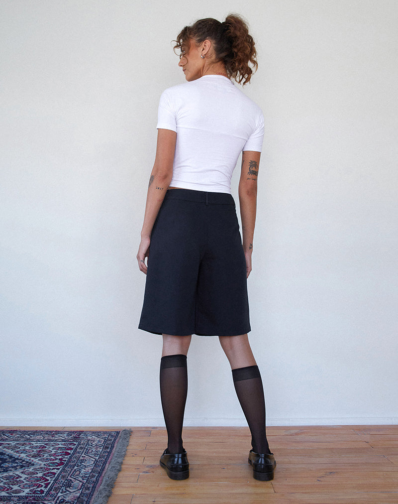 Imagen de Sintya Tailored Capri Shorts en Azul Marino