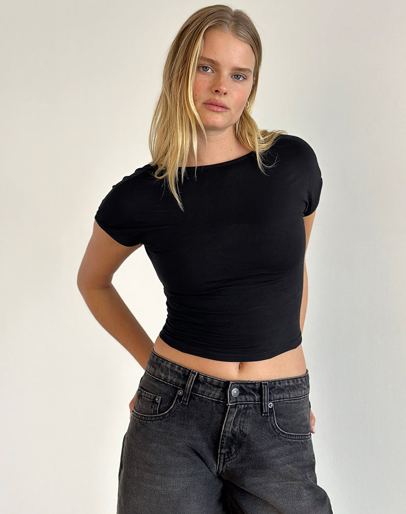 Imagen de Sipang Tie Back Top en Negro