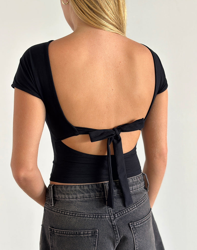 Sipang Tie Back Top Negro