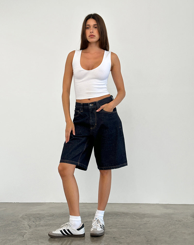 Imagen de Low Rise Skater Short en Indigo